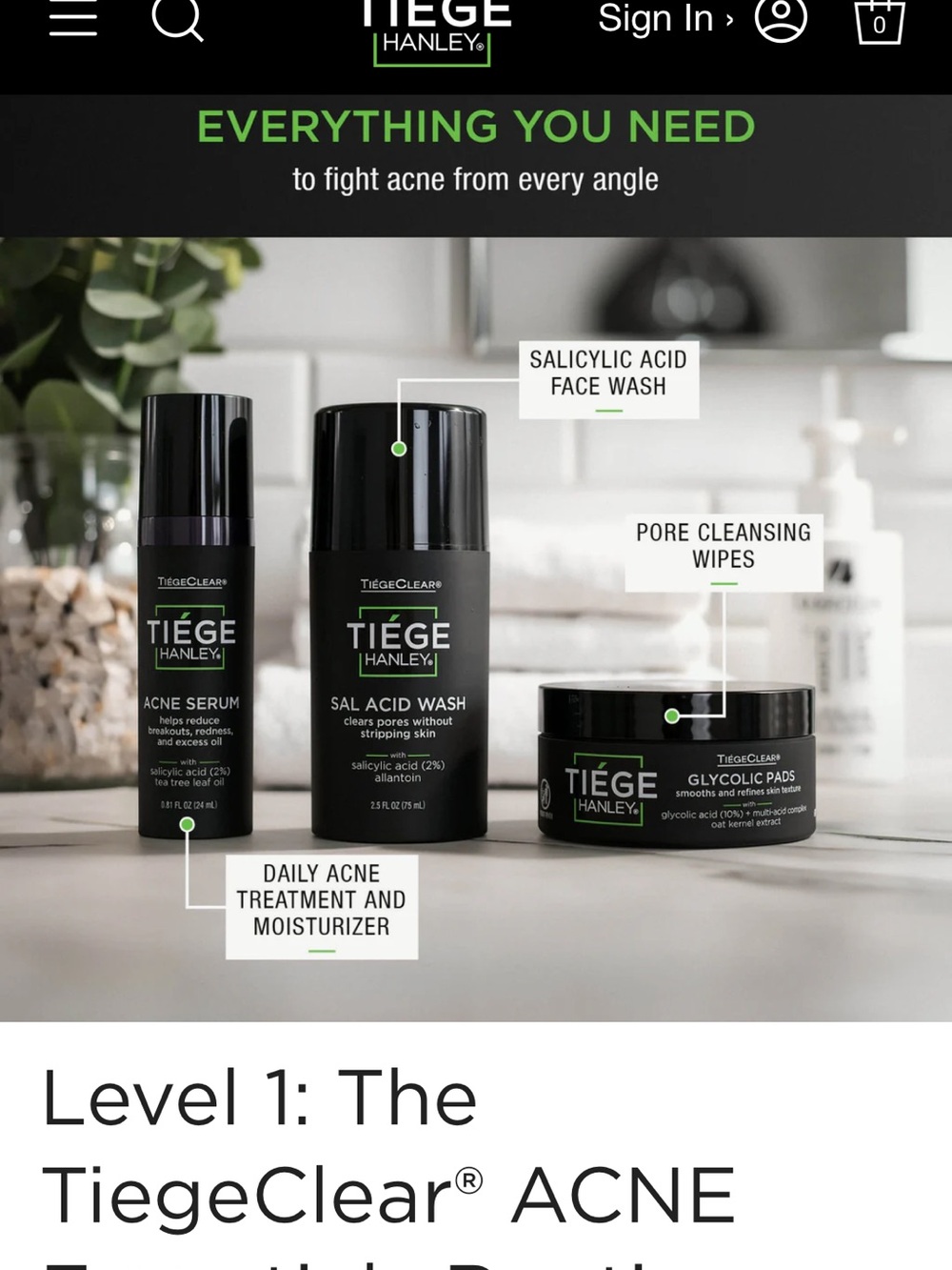 Tiege Hanley Acne Essentials Routine NWT - Picture 2 of 11